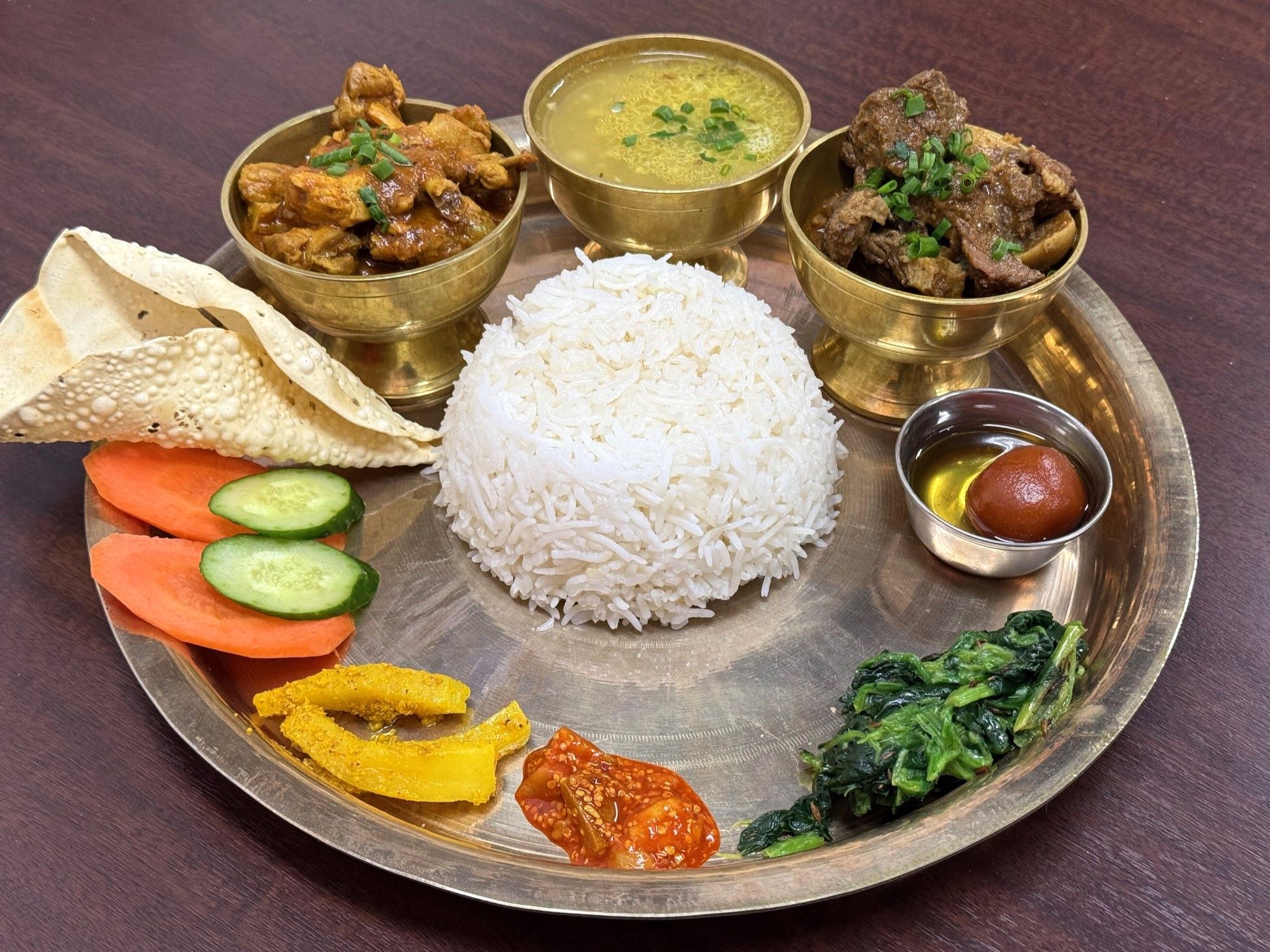 タカリセット THAKALI SET ＠ OLD Durbar Restaurant（大阪市生野区）