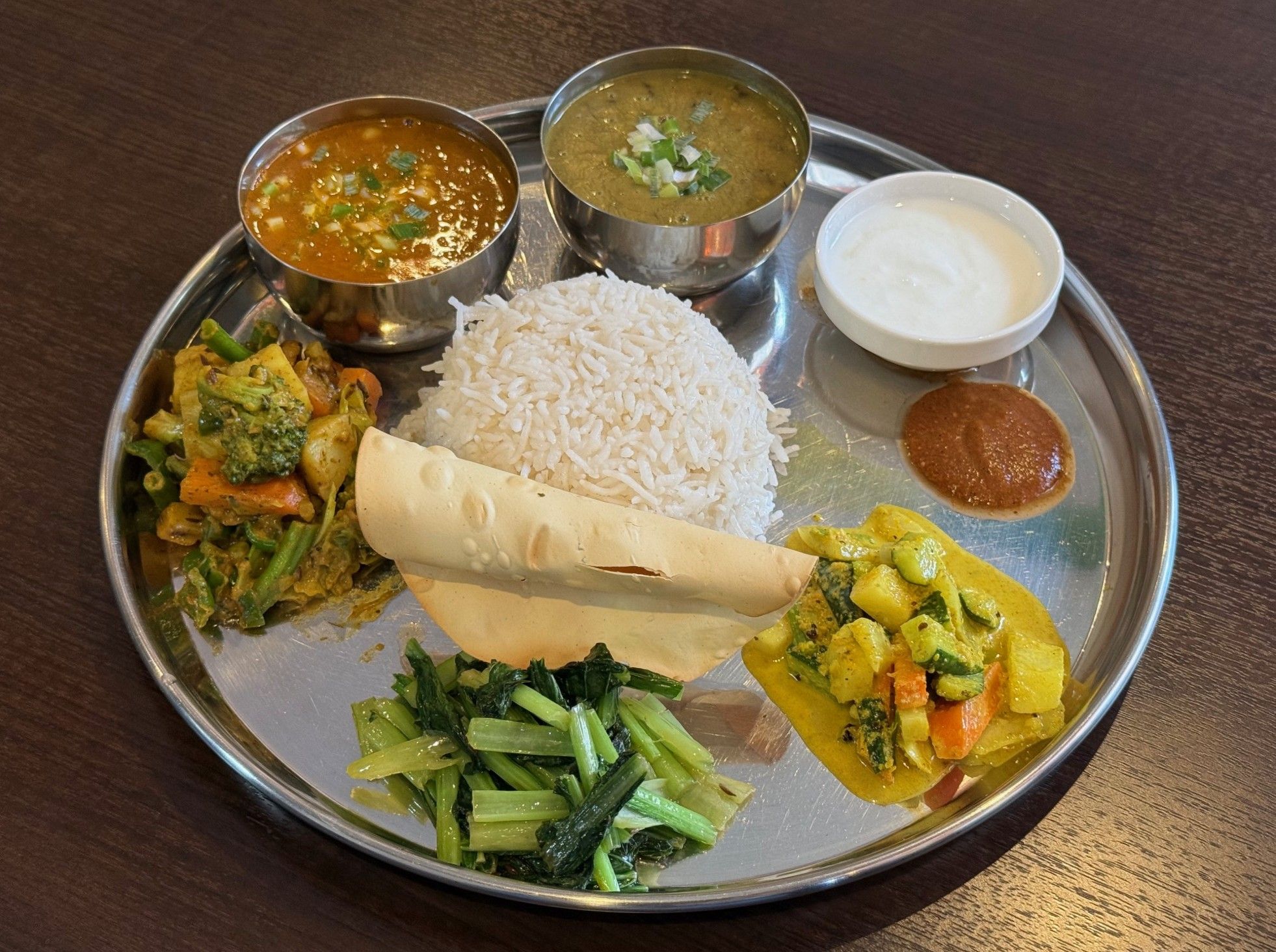 ネパールターリーセット Nepali Thali Set ＠ Namaste Baudda