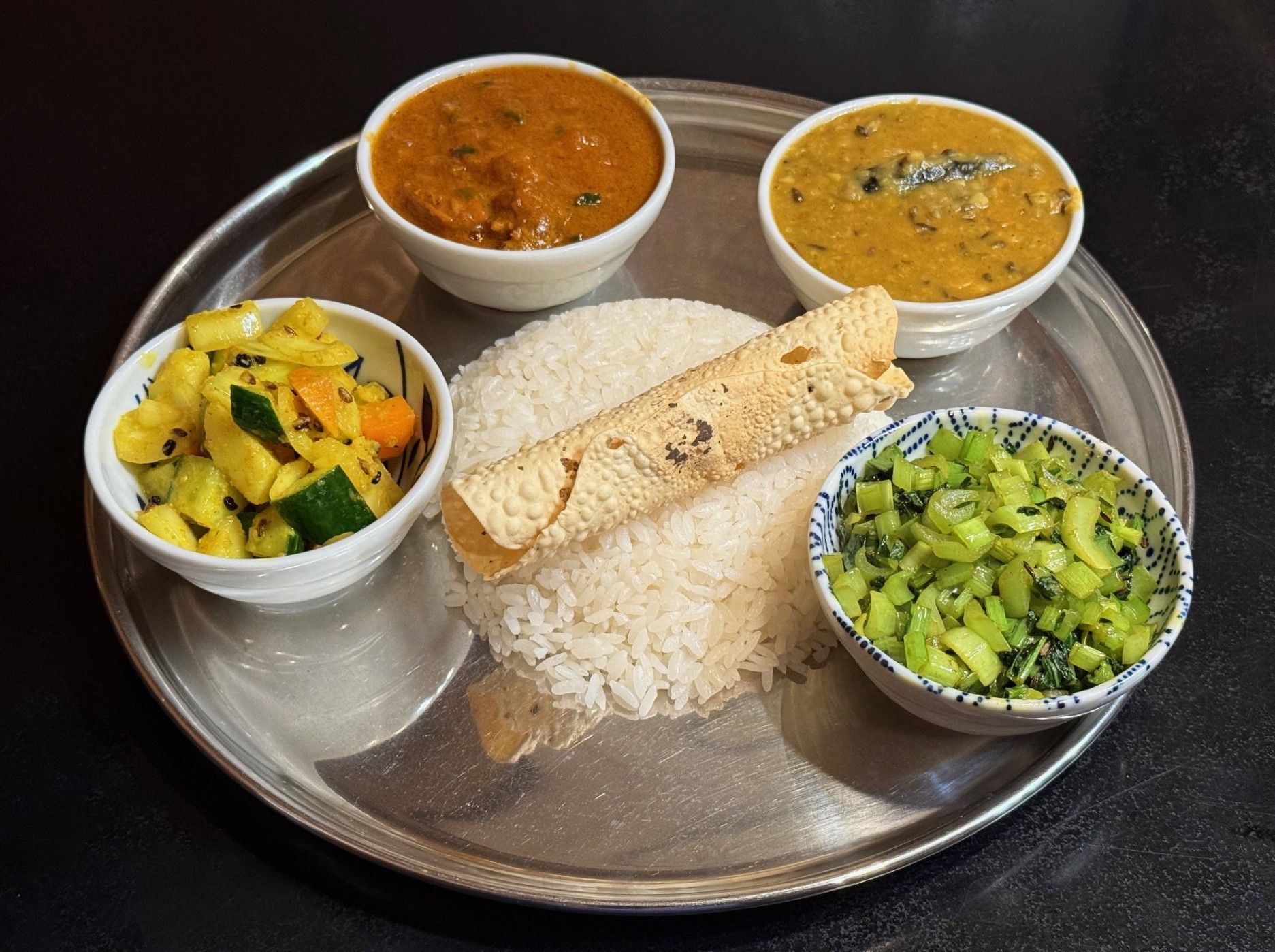 ダルバートセット Dal Bhat Set ＠ Namaste Puja ナマステプジャ（豊中市）