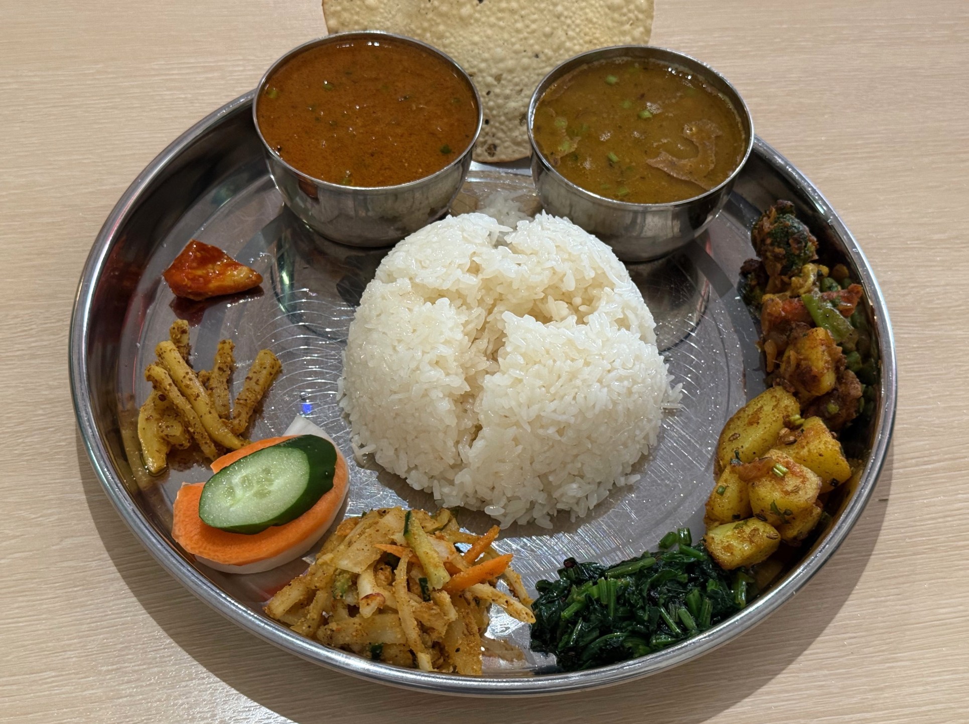 Nepali Thali Set ネパールタリーセット その2 ＠ CHANDRAMA チャン
